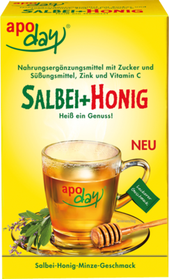 APODAY heißer Salbei+Honig+Vit.C+Zink Pulver